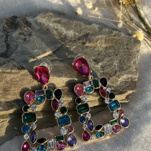 گوشواره نگین دار کد 7764